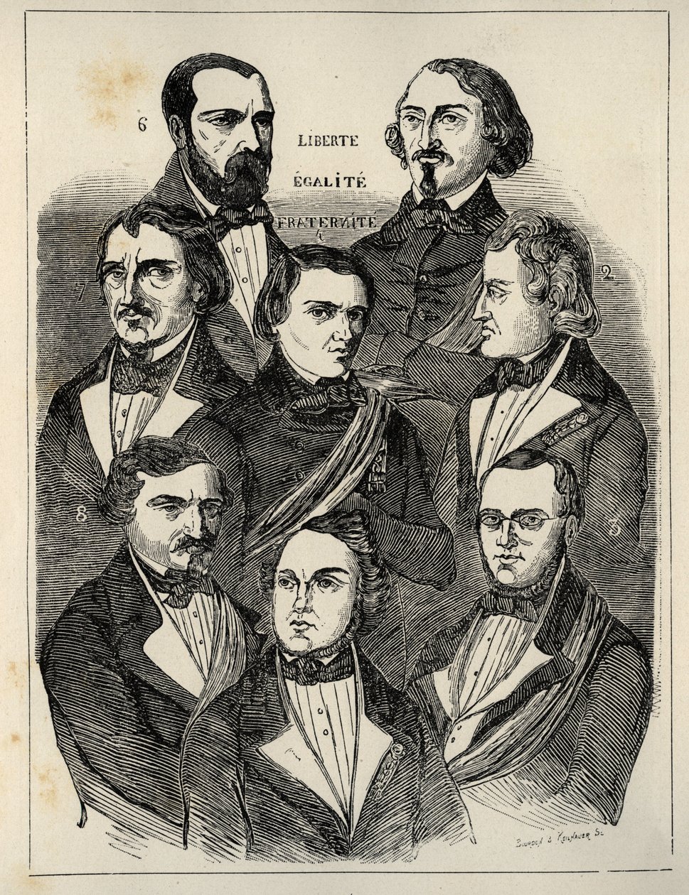 Manifesto elettorale 1848 - Politici repubblicani francesi da French School