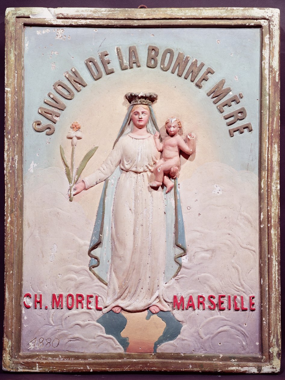 Targa pubblicitaria Savon de la Bonne Mere, 1880 da French School