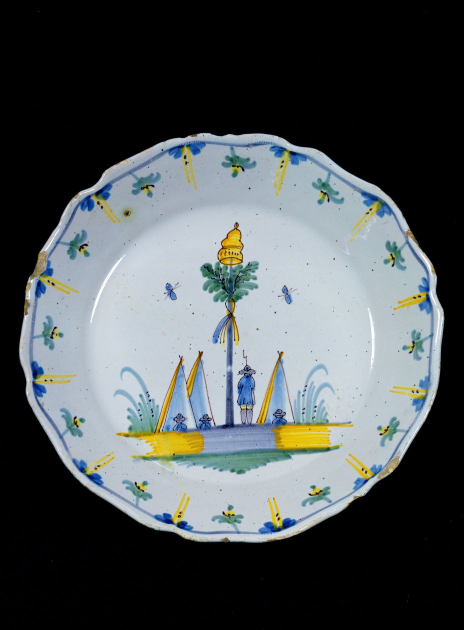 Piatto decorato con l