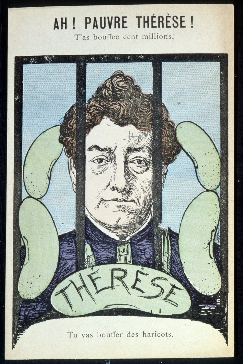 Povera Teresa, hai ingurgitato un milione, stai per ingurgitare fagioli, c.1903 da French School