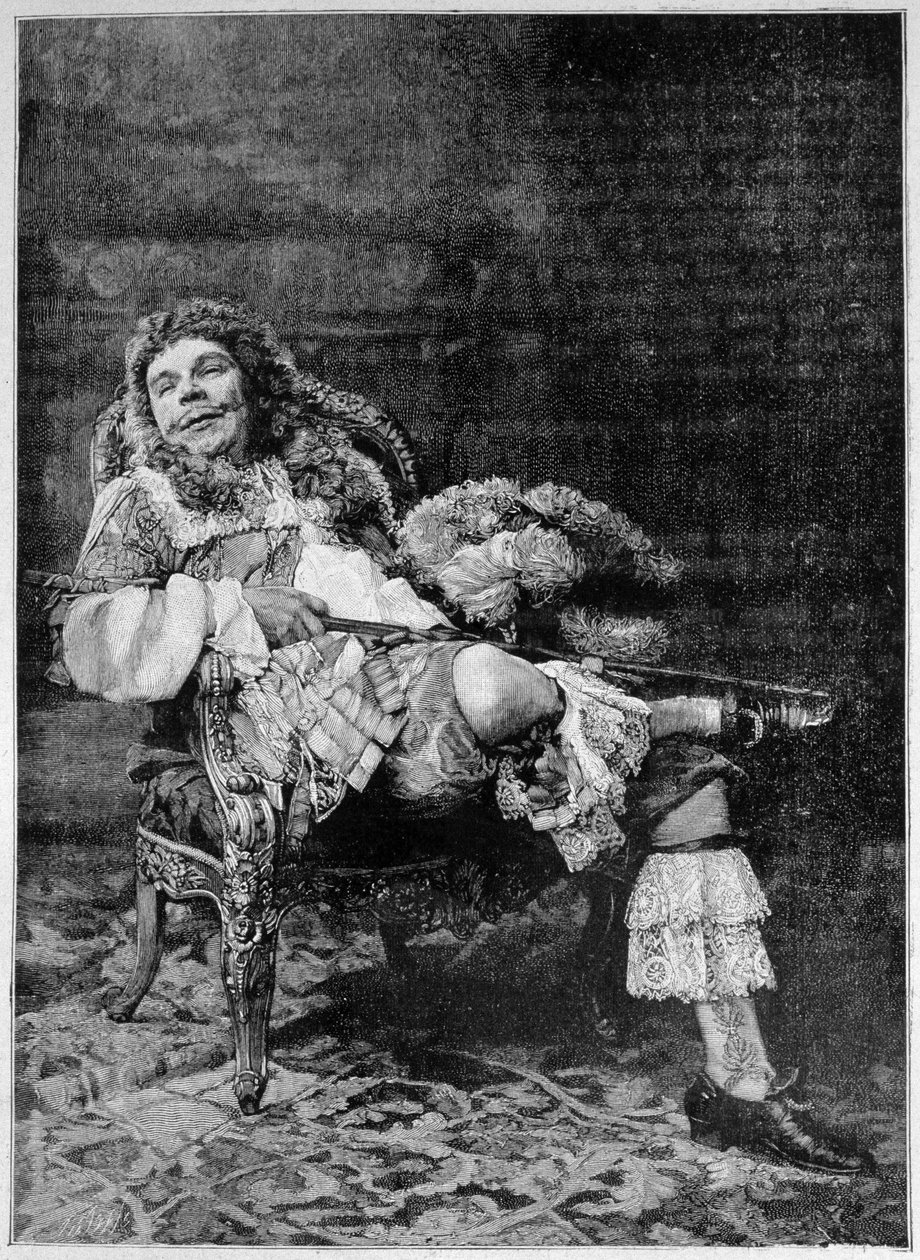 Poppy nel ruolo di Mascarille in "Les Précieuses Ridicules" di Molière da French School