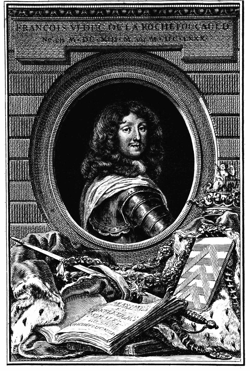 Ritratto di François VI, Duca di La Rochefoucauld (1613-1680) - Archivi di famiglia da French School