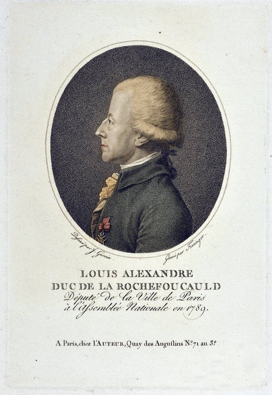 Ritratto di Louis Alexandre de la Rochefoucauld, Duca di Enville (D