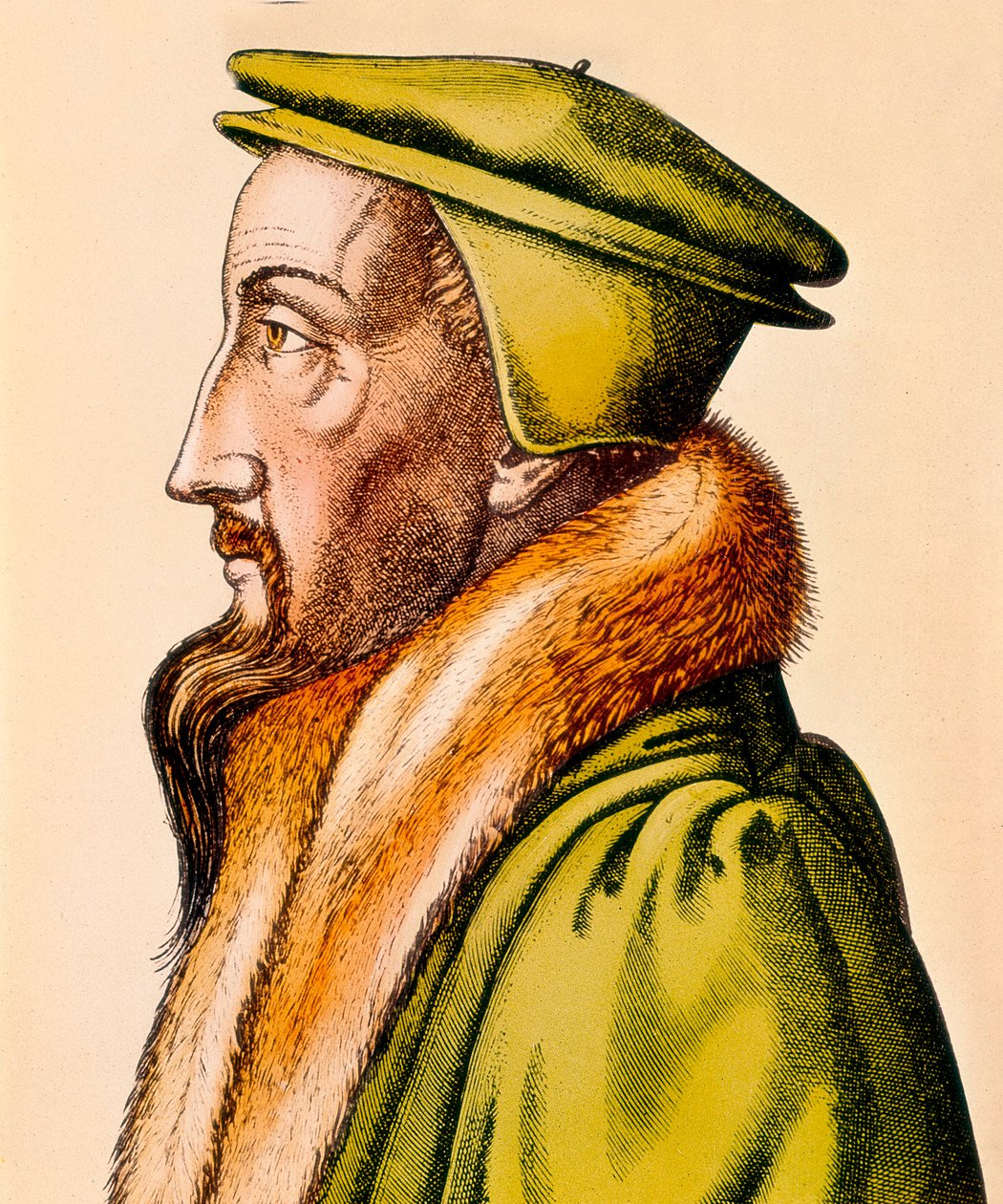 Ritratto di Jean Calvin da French School