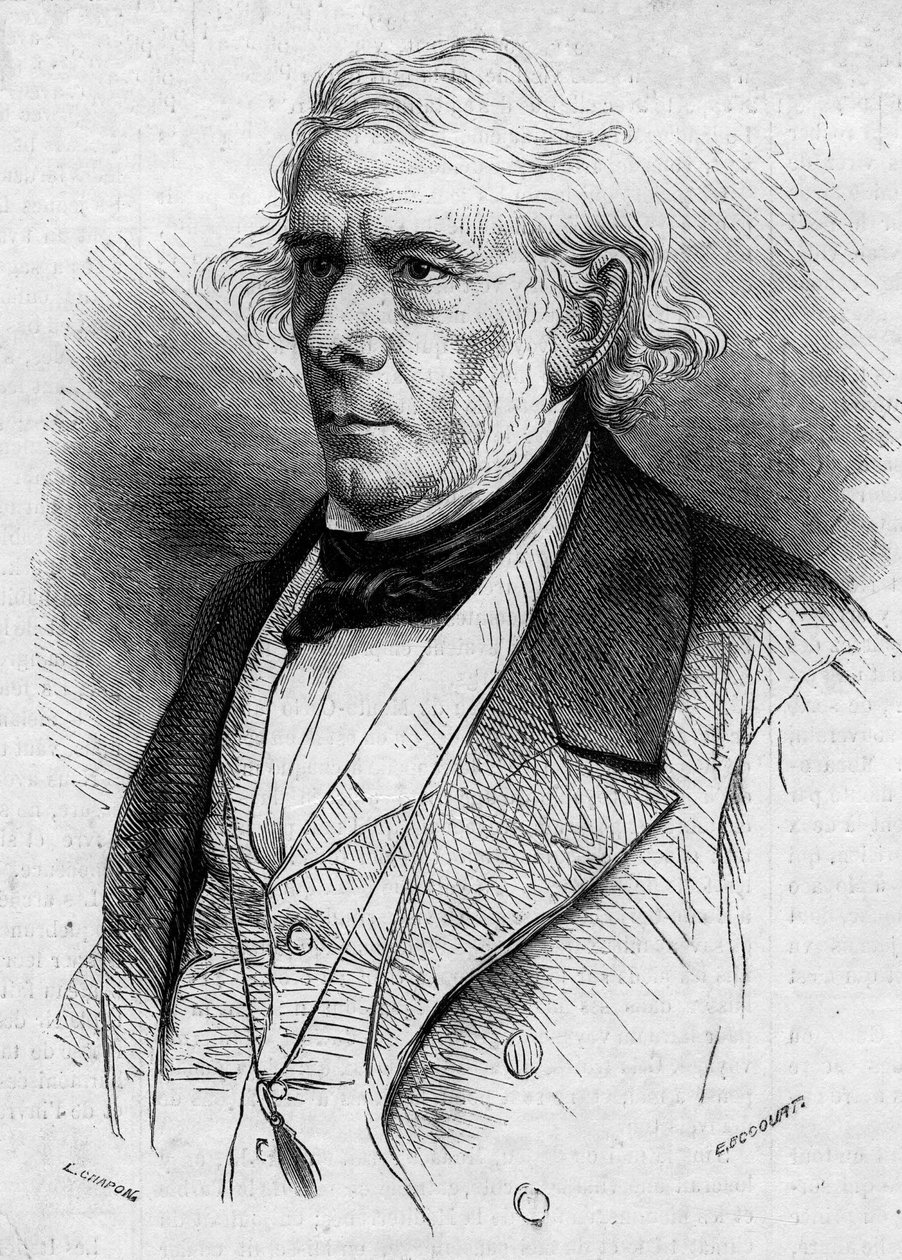Ritratto di Victor Cousin (1792-1867), filosofo e uomo politico francese, membro dell