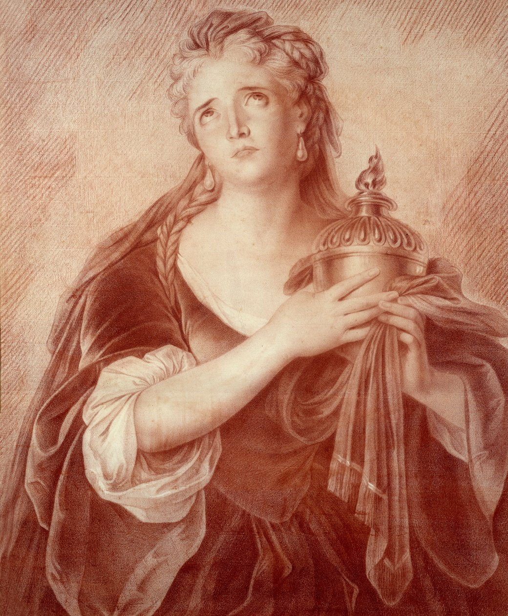 Ritratto di Adrienne Lecouvreur da French School