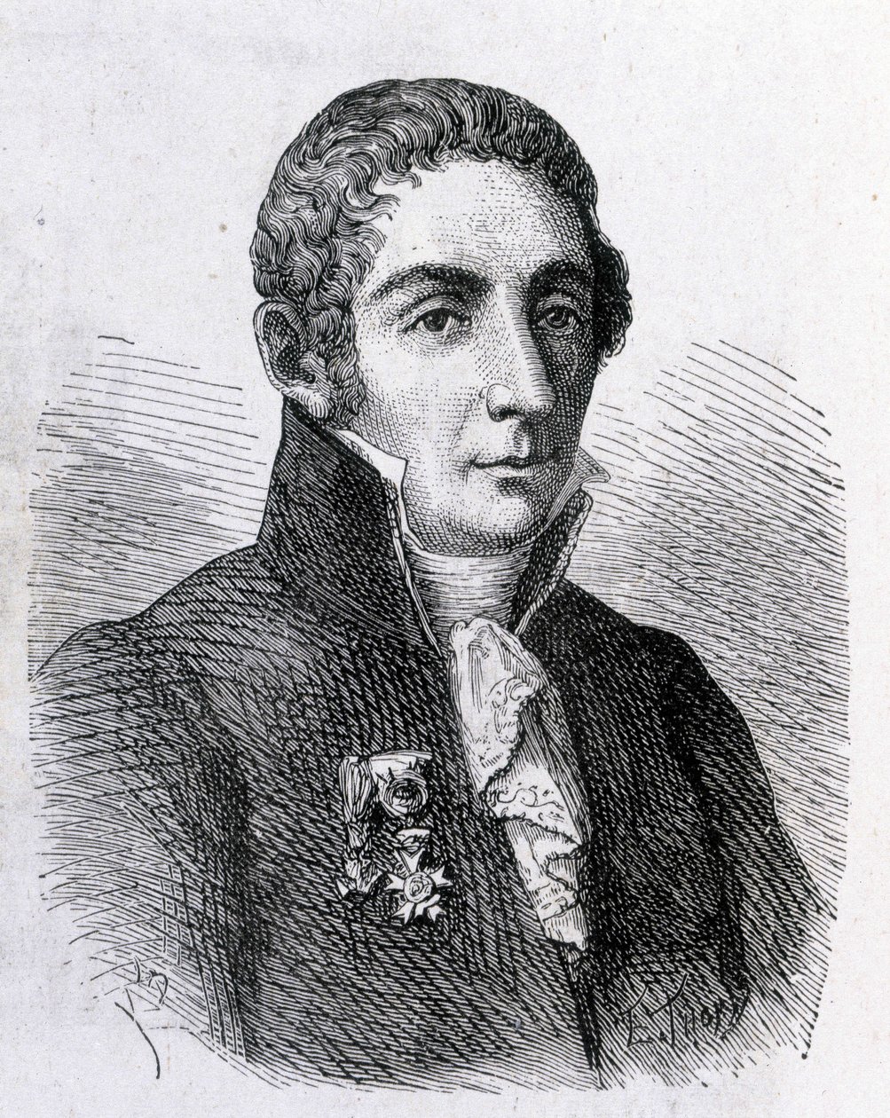 Ritratto di Alessandro Volta (1745 - 1827) - in "Album della Scienza; illustri studiosi; Grandi Scoperte" 1896 da French School