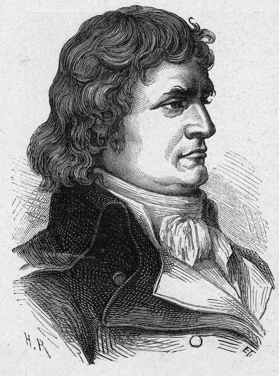 Ritratto di André Jeanbon, noto come Jean Bon Saint-André o Jeanbon Saint-André (1749-1813), rivoluzionario e politico francese. Incisione del 1889. Collezione privata da French School