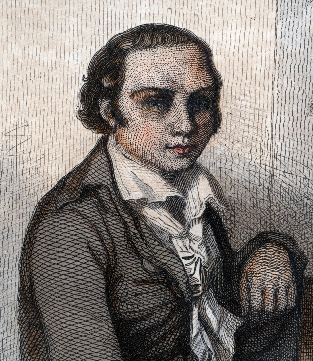 Ritratto di André Marie Chénier (1762-1794), poeta francese da French School