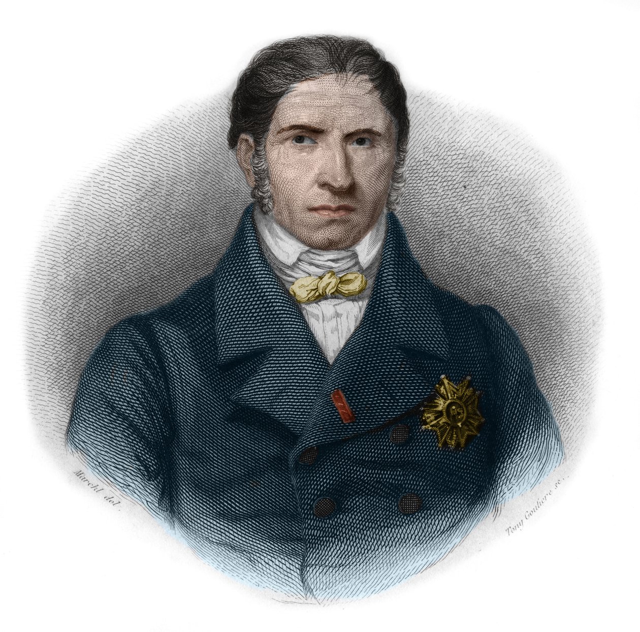 Ritratto di Andre Marie Jean Jacques (Jean-Jacques) Dupin (1783-1865) (detto Dupin il Vecchio), avvocato e politico francese. Collezione privata. da French School