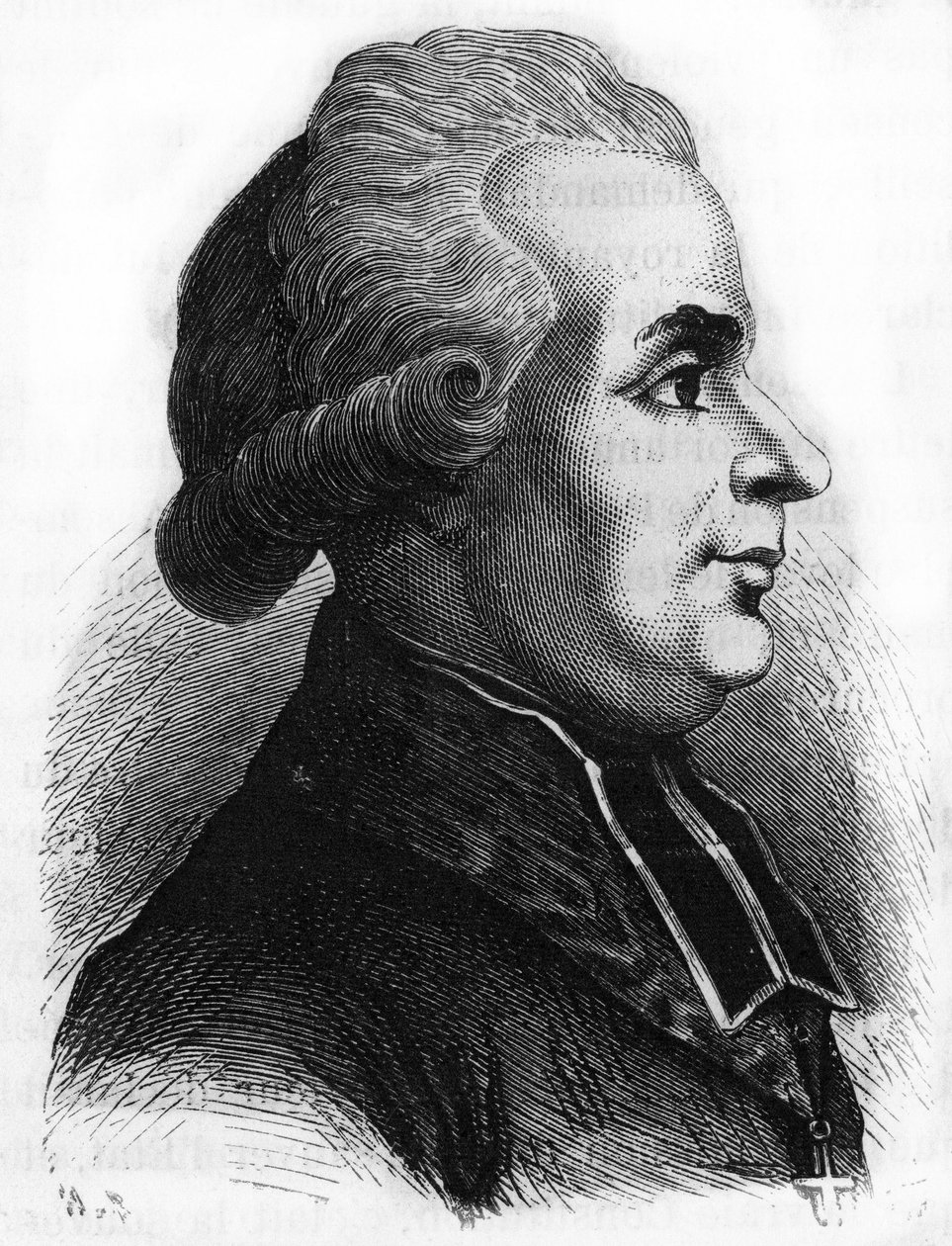 Ritratto di Antoine-Adrien Lamoureux (1742-1794) religioso lazarista e politico della Rivoluzione Francese da French School