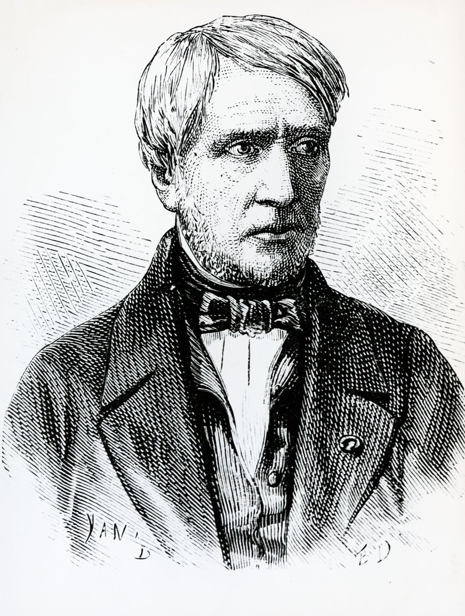 Ritratto di Antoine Cesar Becquerel (1788-1878), fisico francese, Francia da French School