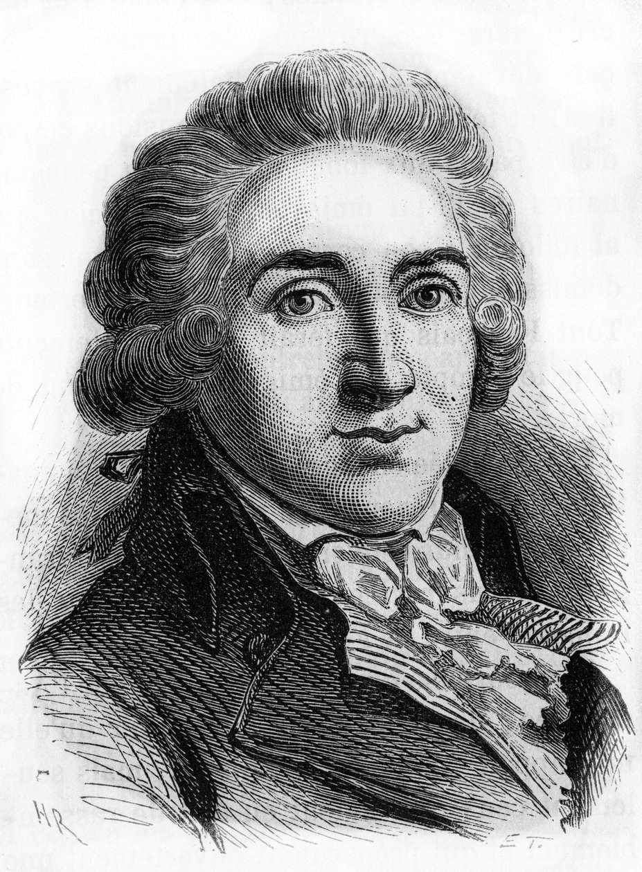 Ritratto di Armand Gensonne (1758 - 1793) deputato della convenzione. Incisione della fine del XIX secolo da French School