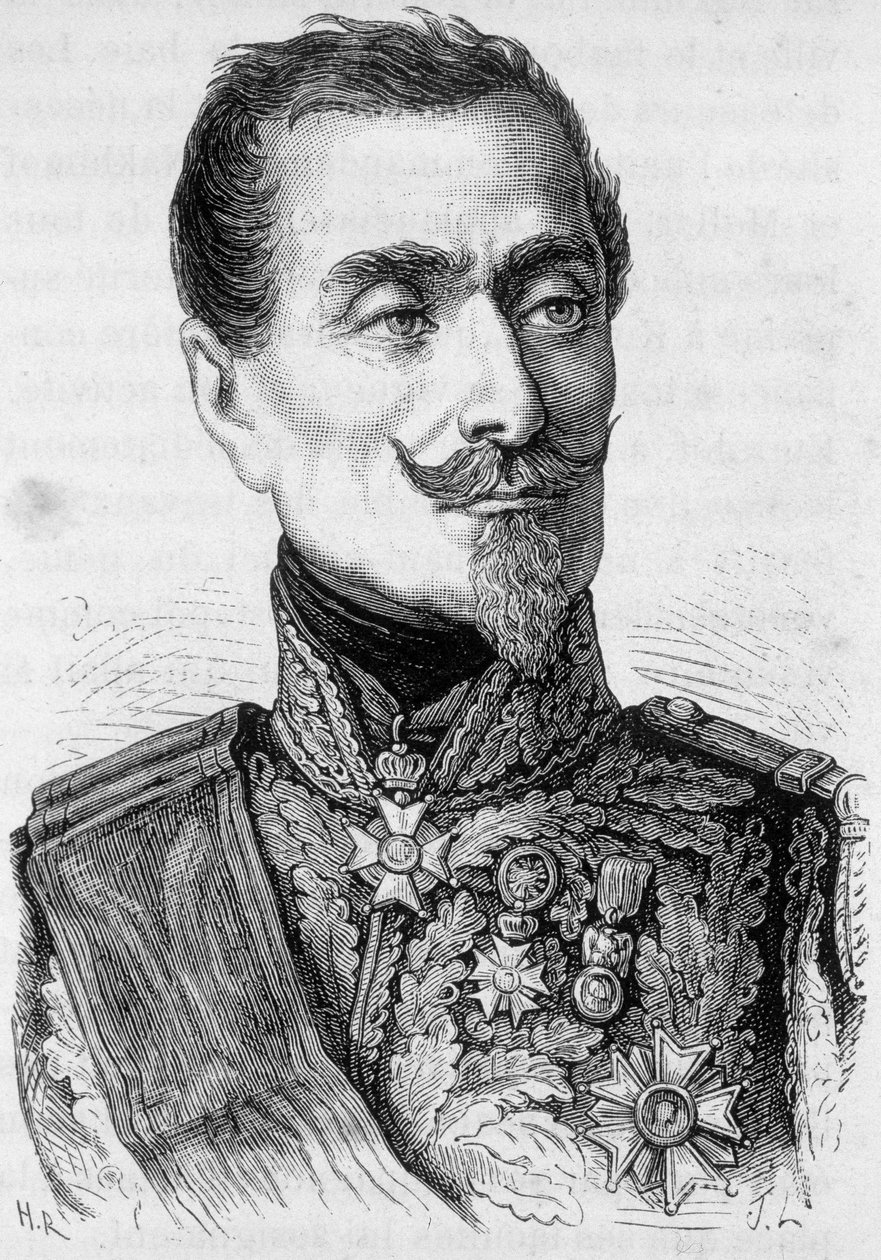 Ritratto di Armand Jacques Leroy de Saint-Arnaud (Saint Arnaud) da French School