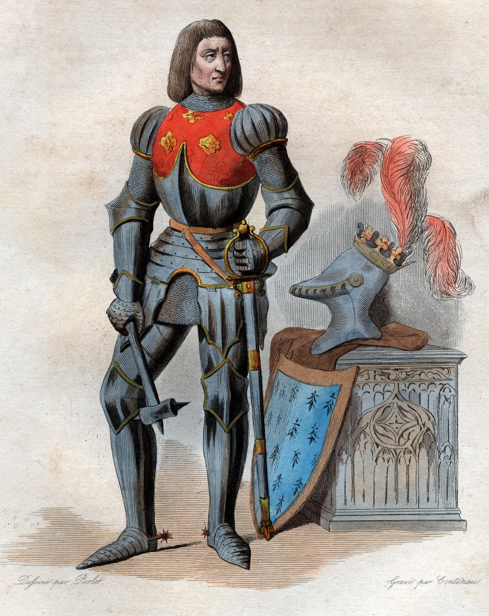 Ritratto di Arturo III duca di Bretagna (1393-1458), signore di Parthenay, conte di Richmond, duca di Bretagna, conte di Montfort e connestabile di Francia da French School