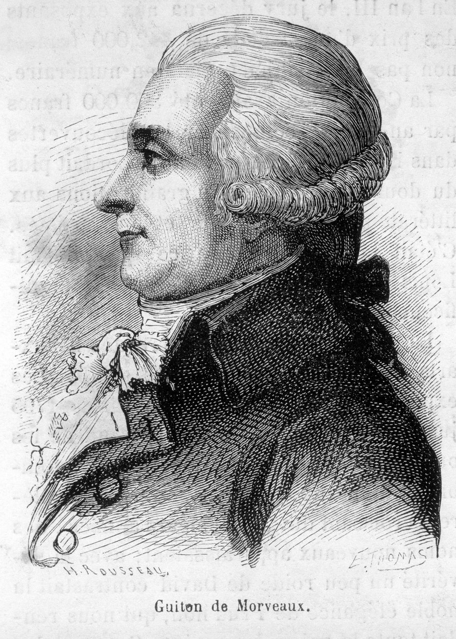 Ritratto del Barone Louis-Bernard Guyton-Morveau (Guiton) (1737-1816), politico, chimico e rivoluzionario francese - in "L
