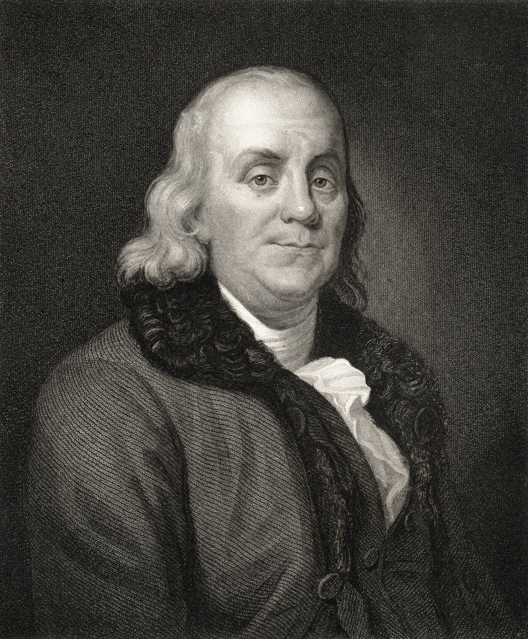 Ritratto di Benjamin Franklin da French School