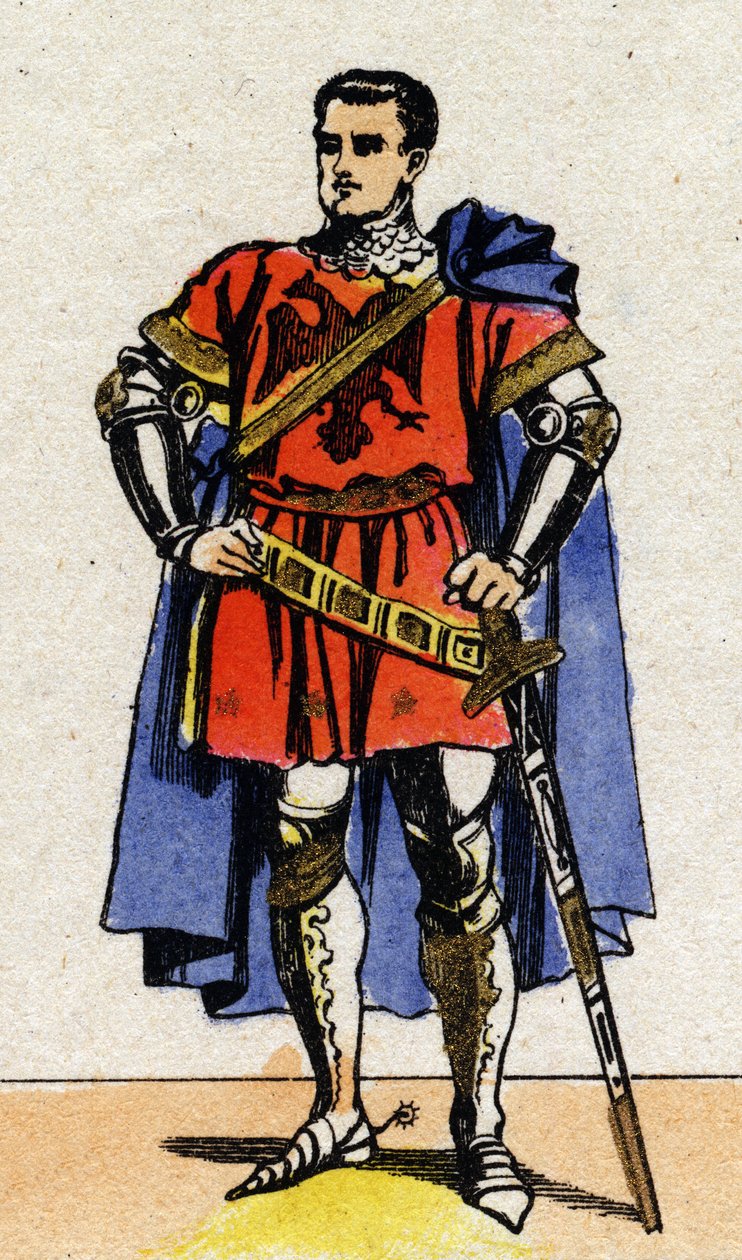 Ritratto di Bertrand du Guesclin, connestabile di Francia. da French School