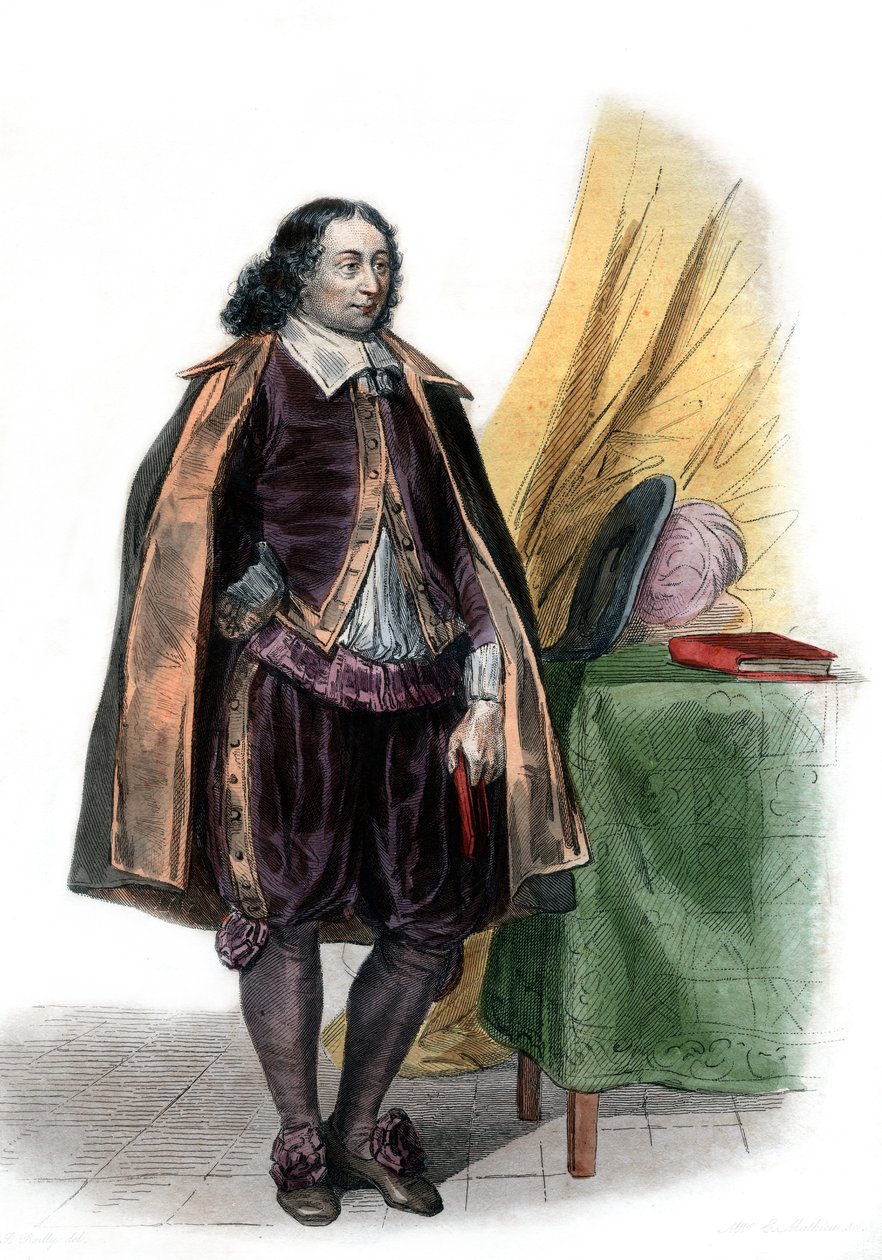 Ritratto di Blaise Pascal, matematico e scrittore francese da French School