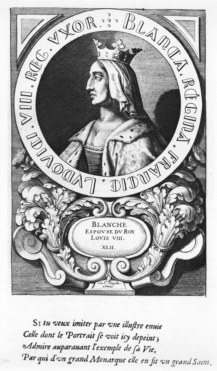 Ritratto di Bianca di Castiglia (1185-1252), 1643 da French School