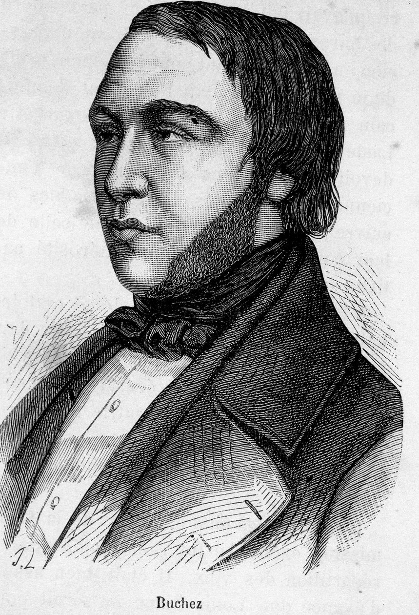 Ritratto di Buchez, filosofo e politico francese (1796 - 1865) da French School