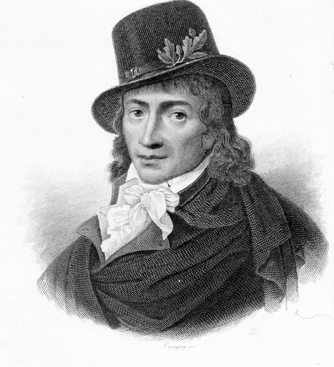 Ritratto di Camille Desmoulins, pubblicista e politico francese - in "Rivoluzione francese" di Thiers, XIX secolo da French School