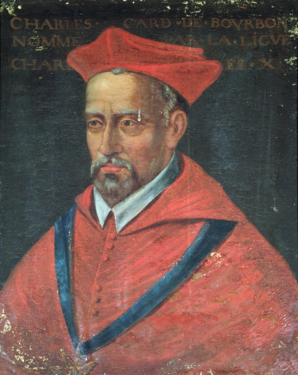 Ritratto del cardinale Charles de Bourbon (1523-90) 1617-38 da French School