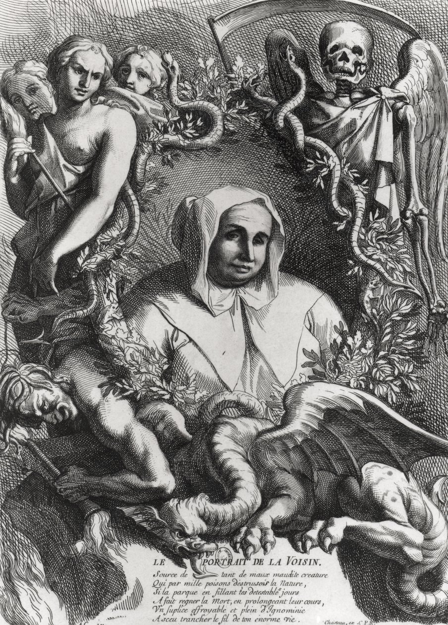 Ritratto di Catherine Monvoisin (La Voisin) (1640-80) da French School