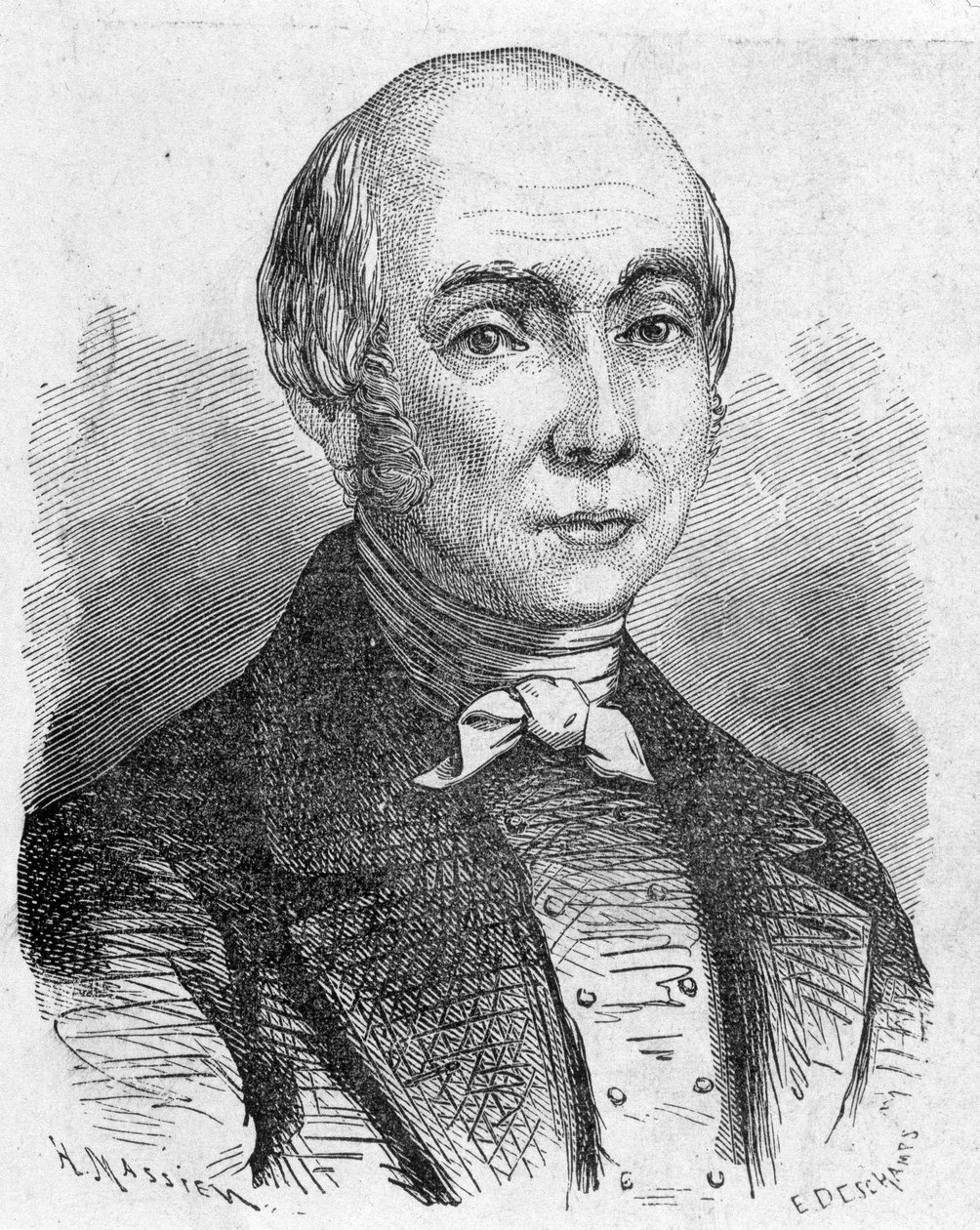 Ritratto di Charles Dallery (1754 - 1835) - in "Album della Scienza; studiosi illustri; Grandi scoperte" 1896 da French School