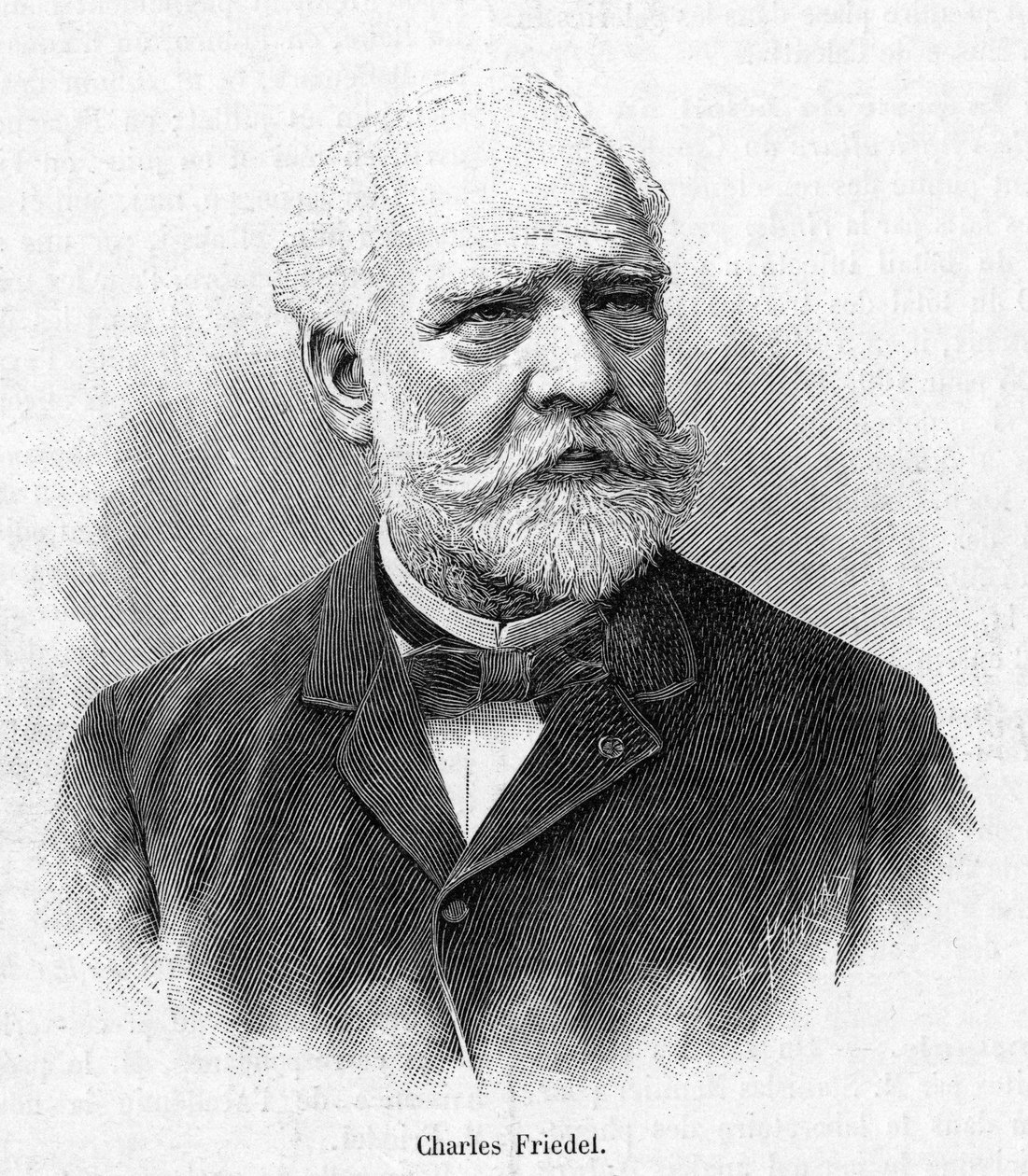Ritratto di Charles Friedel (1832-1899) chimico e mineralogista francese da French School