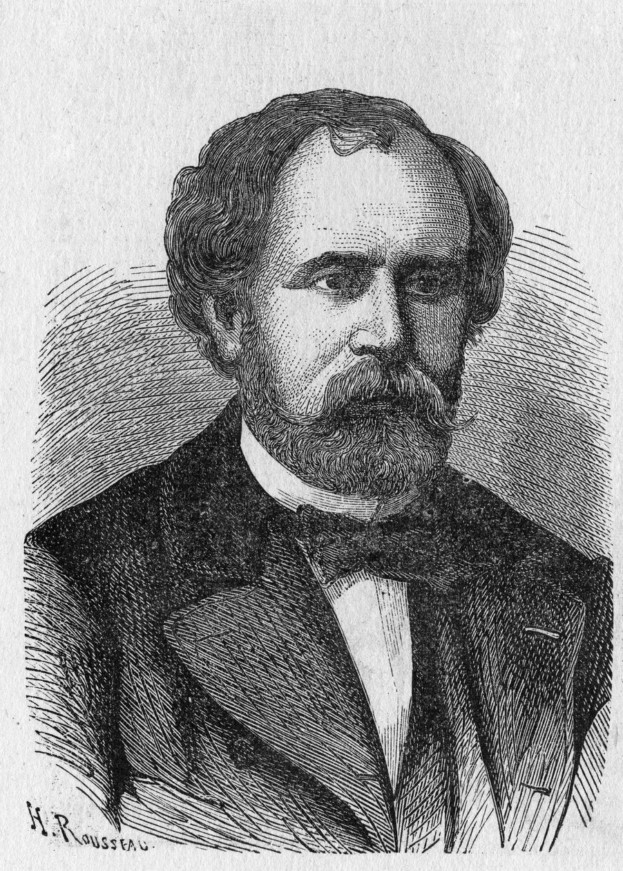 Ritratto di Charles Laurent - in "Album of Science; illustrious scientists; Great discoveries" 1896 da French School