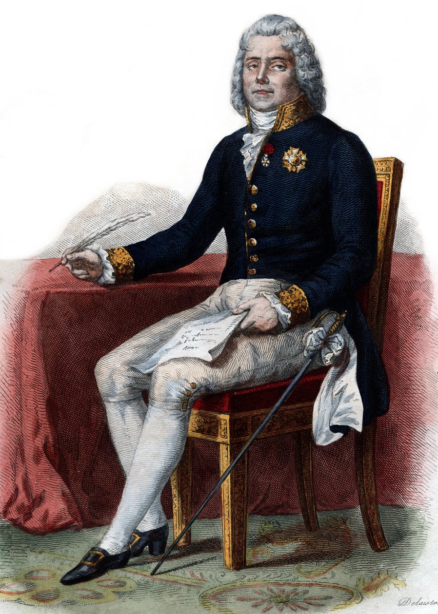 Ritratto di Charles Maurice de Talleyrand Perigord, 1° Principe di Benevento, diplomatico francese da French School
