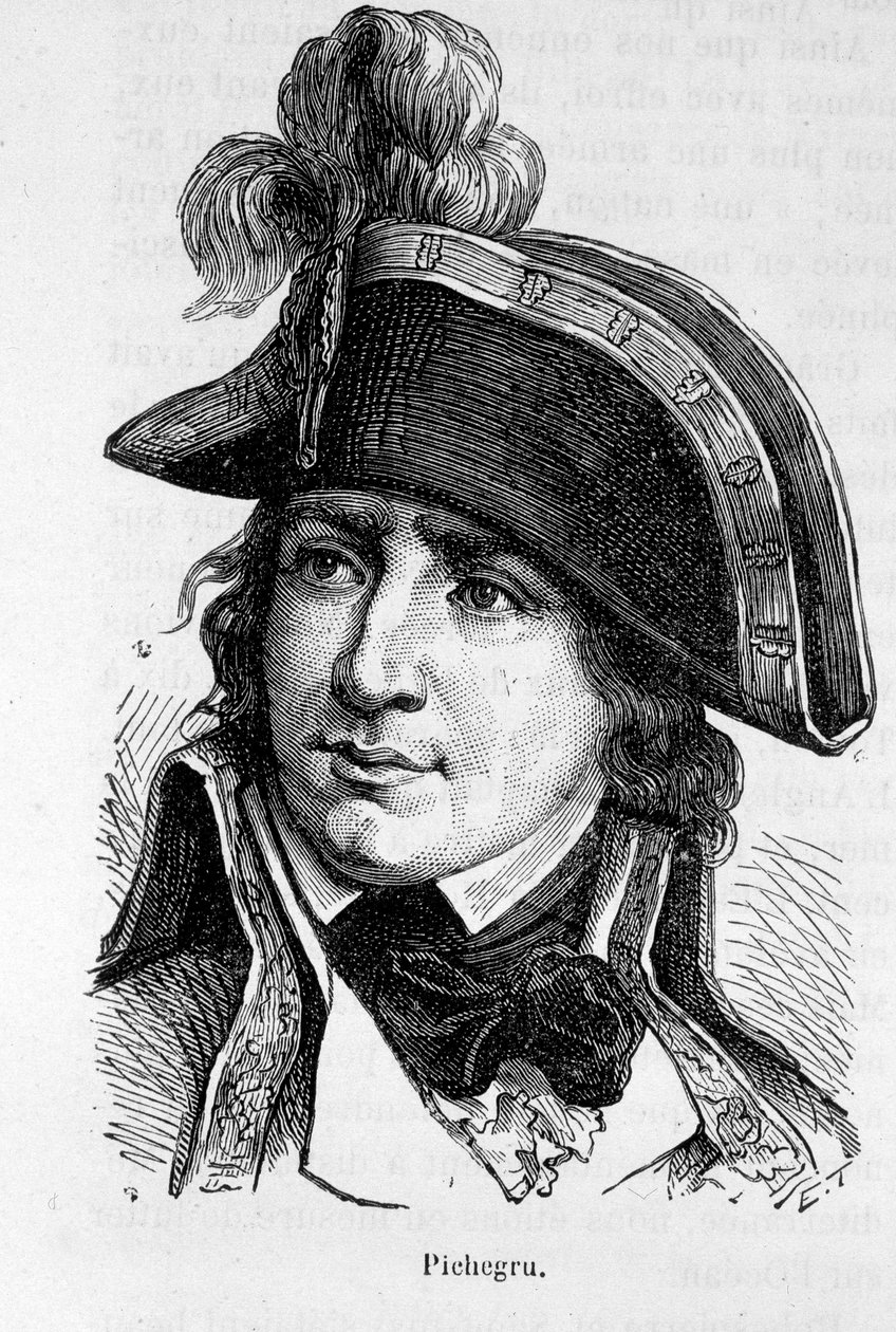 Ritratto di Charles Pichegru, generale francese (1761-1804) - in "L