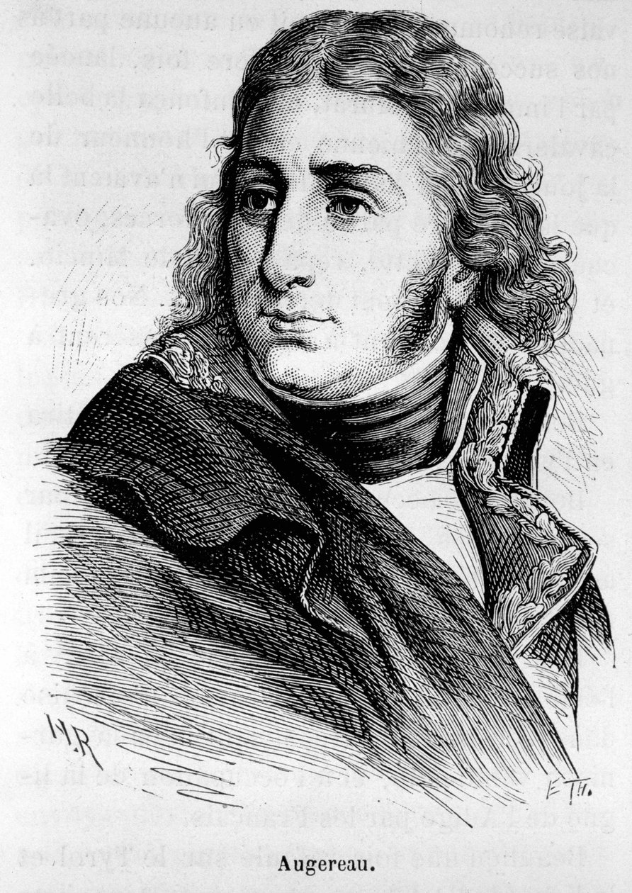 Ritratto di Charles Pierre Francois Augereau, generale francese (1757-1816) - in "L
