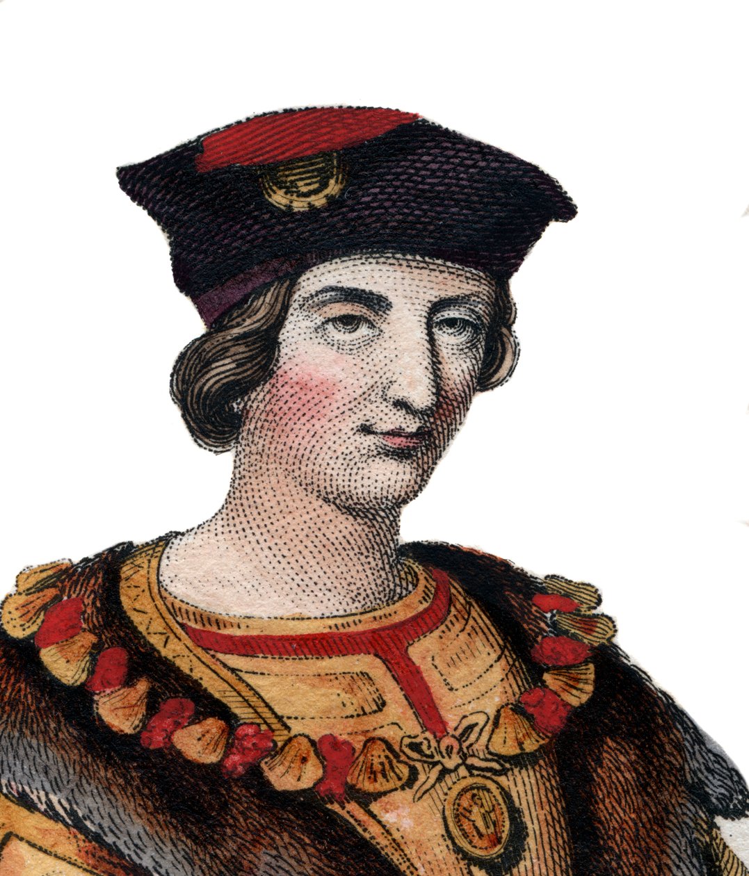 Ritratto di Carlo VIII di Francia (1470-1498), Re di Francia da French School
