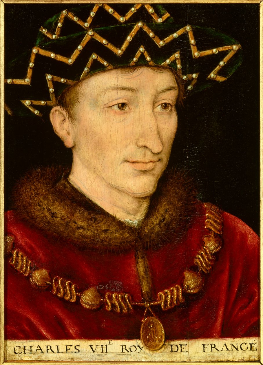 Ritratto di Carlo VII, re di Francia da French School