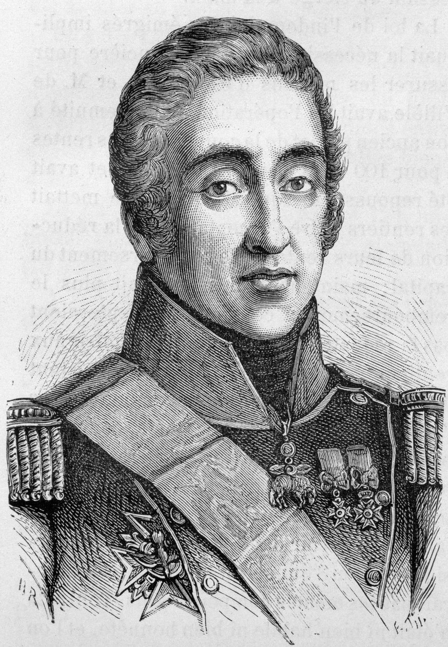 Ritratto di Carlo X, Re di Francia (1757 - 1836) - in "L