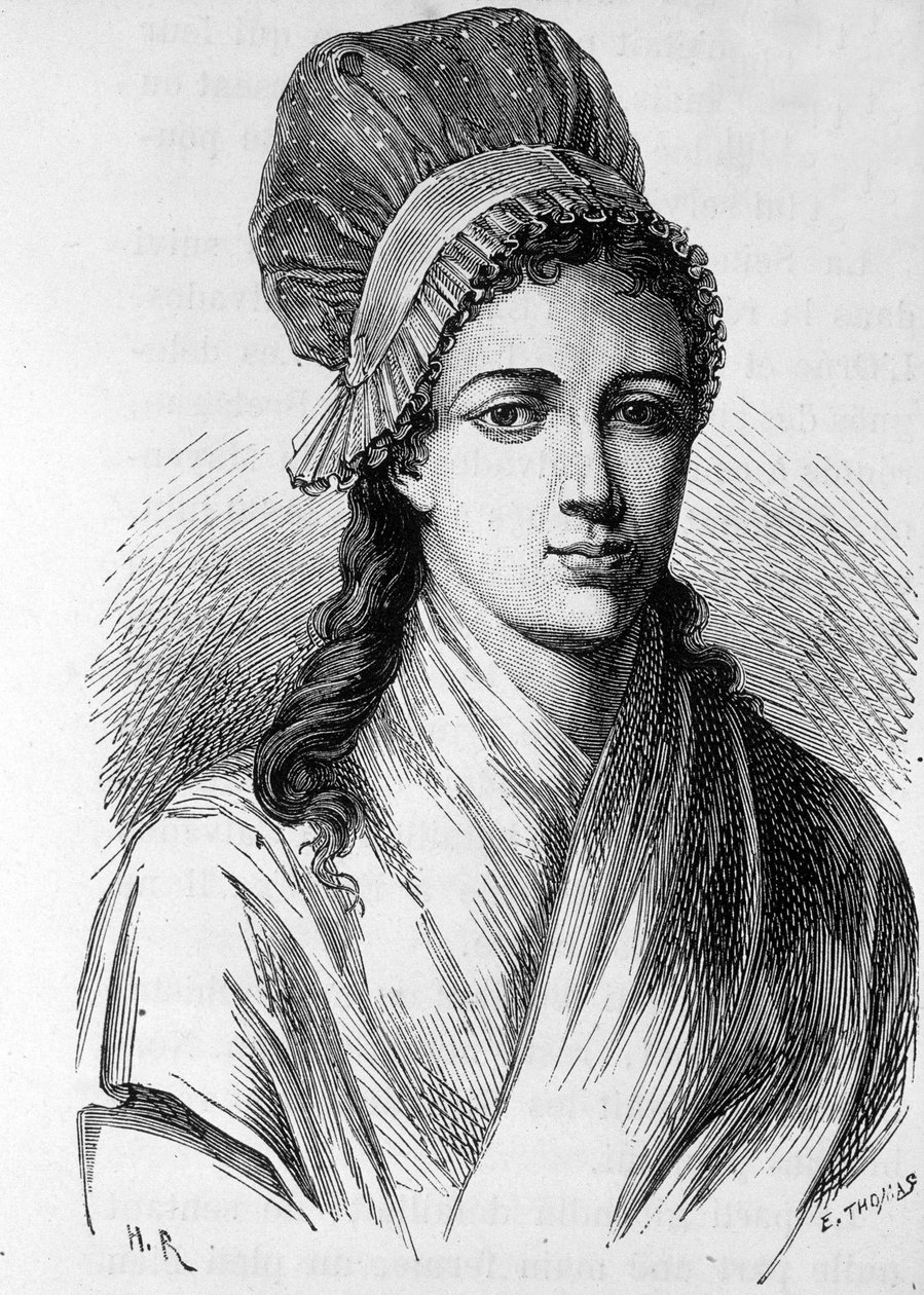 Ritratto di Charlotte Corday (1768 - 1793) - in "L
