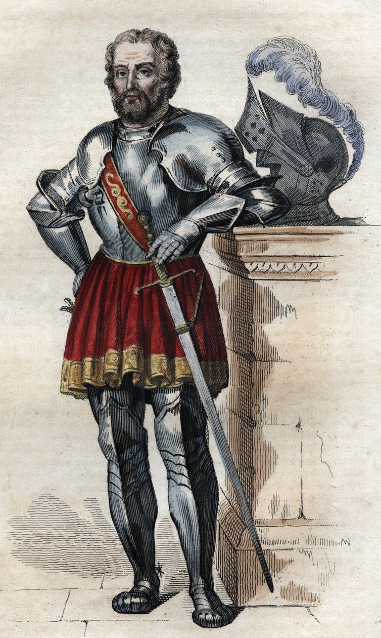 Ritratto di Cavaliere di Bayard, soldato francese da French School