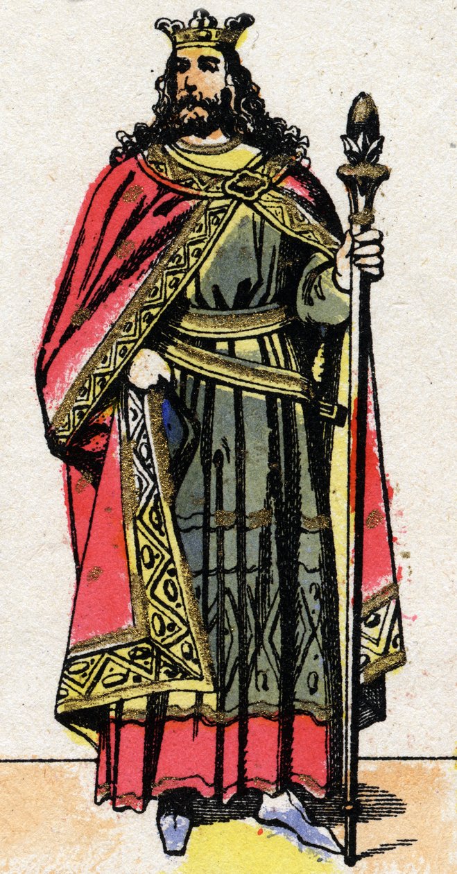 Ritratto di Childeberto II (ca. 570 - 596), Re di Austrasia da French School