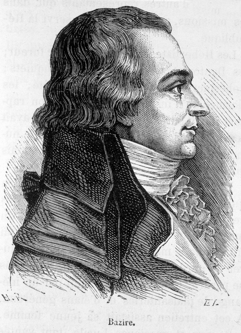 Ritratto di Claude Basire o Bazire (1764-1794), politico francese - in “L