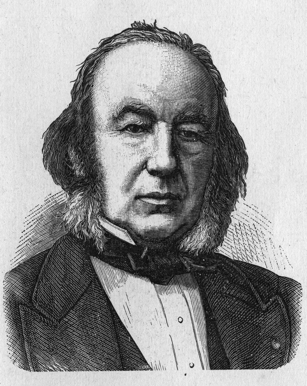 Ritratto di Claude Bernard (1813 - 1878), fisiologo francese - in "Album de la Science; illustrious scientists; Great discoveries" 1896 da French School