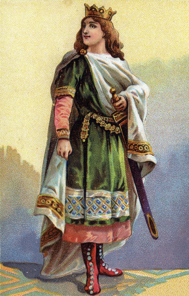 Ritratto di Clotario III, re dei Franchi da French School