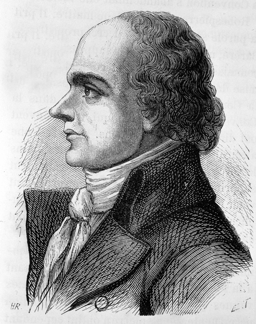 Ritratto del Conte Jean Denis de Lanjuinais (1753 - 1827), politico francese - in "La Storia della Francia" di Henri Martin da French School