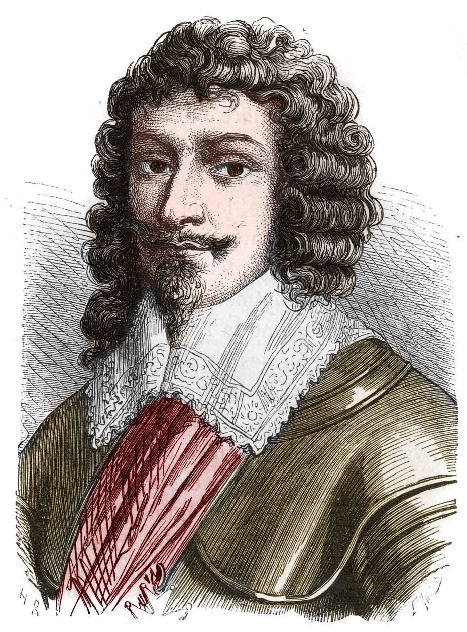 Ritratto del Duca Enrico II di Montmorency (1595-1632). Incisione della fine del XIX secolo da French School
