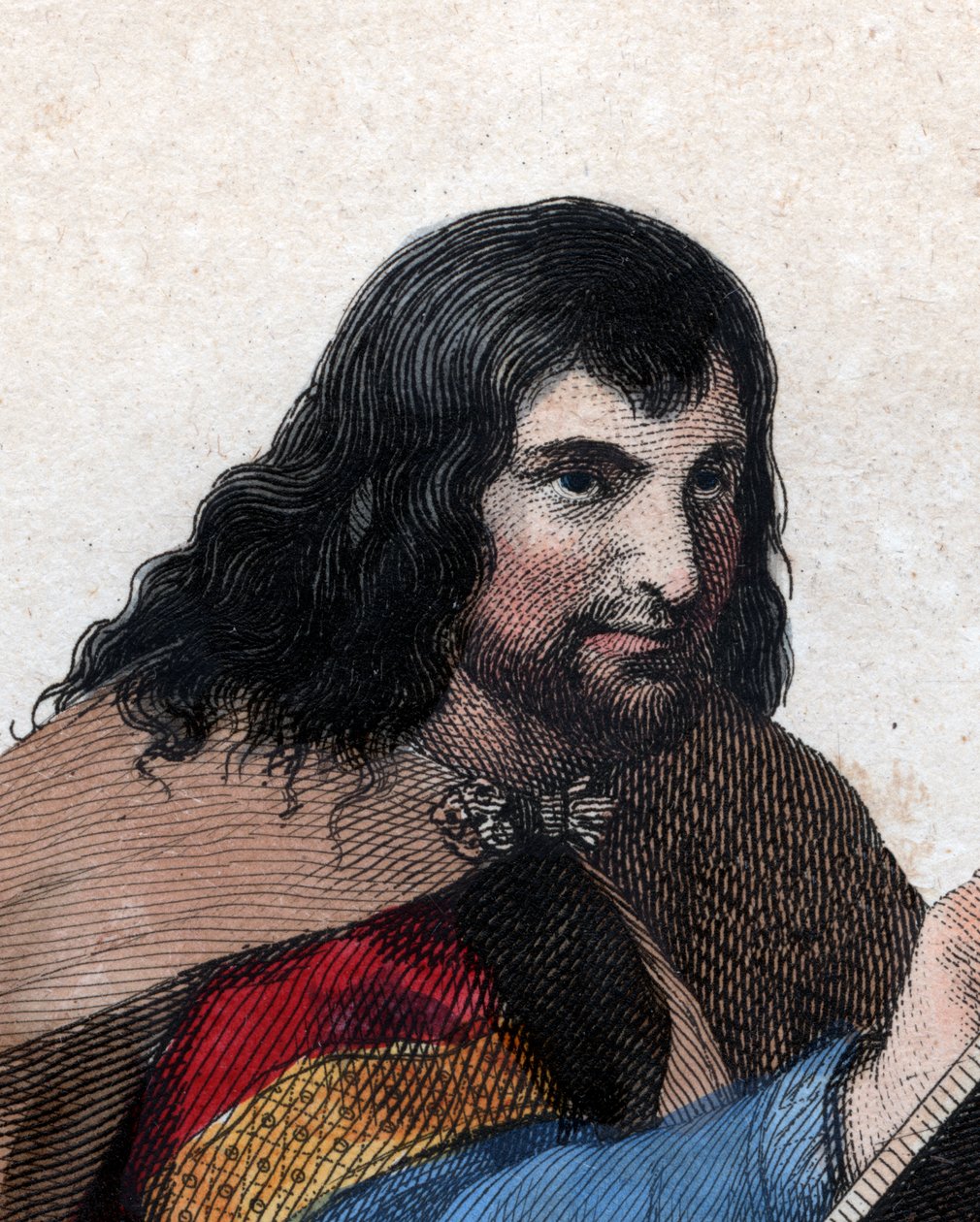 Ritratto di Eginardo (775-840), studioso e cortigiano franco da French School