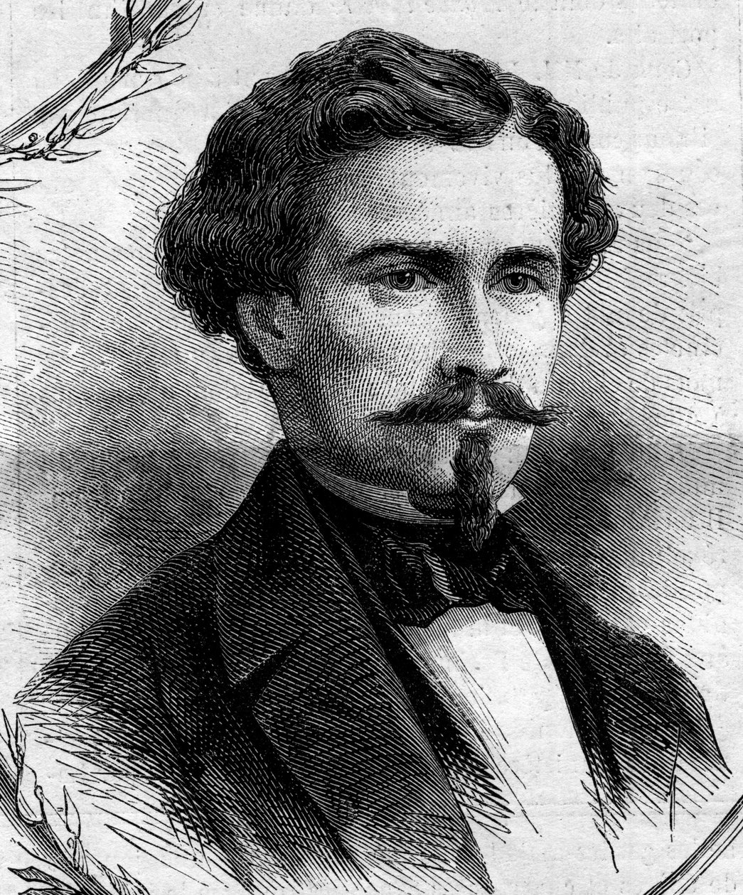 Ritratto di Emile Keller (1828-1909), politico francese. Incisione in 