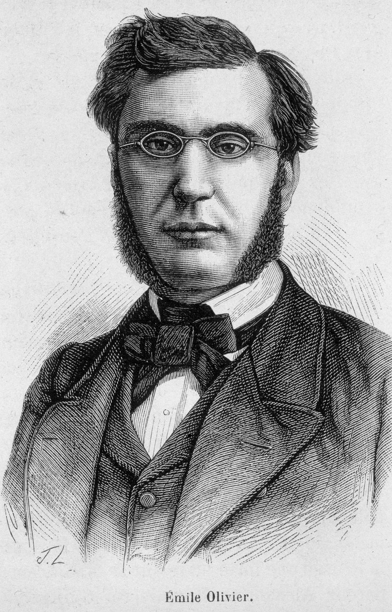 Ritratto di Emile Ollivier, politico francese (1825 -1913) - in "L
