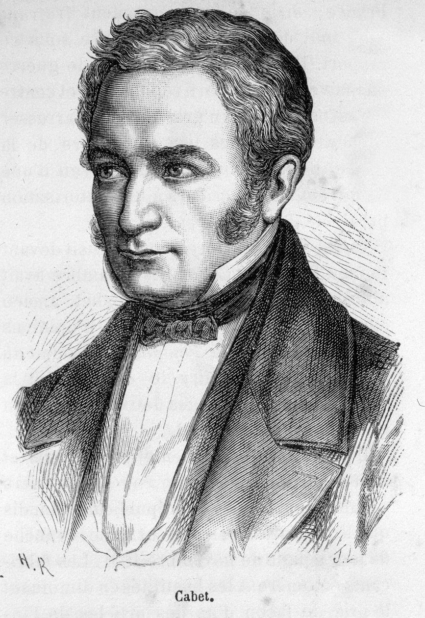 Ritratto di Etienne Cabet, socialista francese (1788-1856) da French School