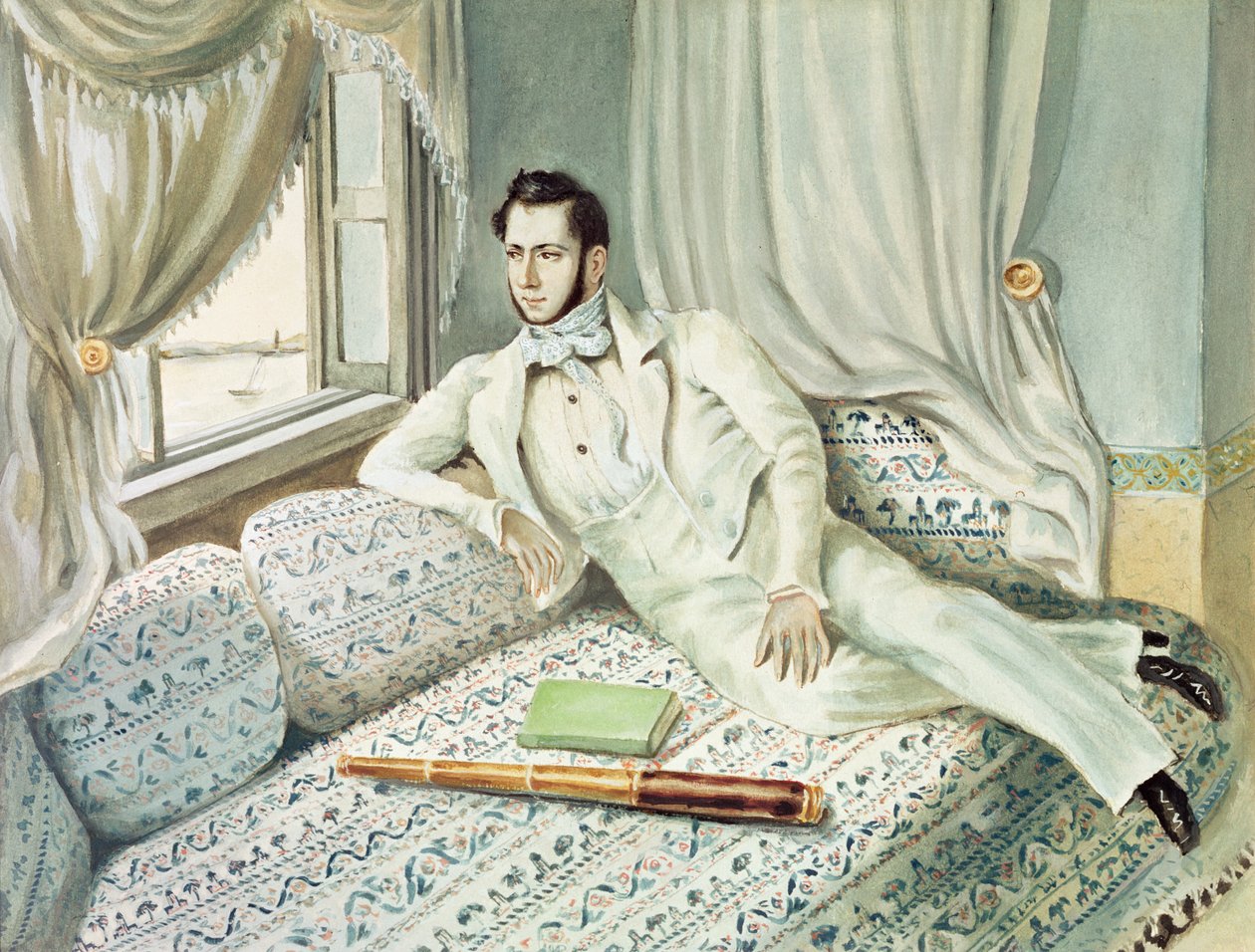 Ritratto di Ferdinand de Lesseps al tempo del suo vice consolato ad Alessandria, c.1832 da French School